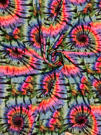 New tie dye design multicolor print on best quality of nylon spandex 4-way stretch 58/60” Sold by the YD. Ships Worldwide from Los Angeles