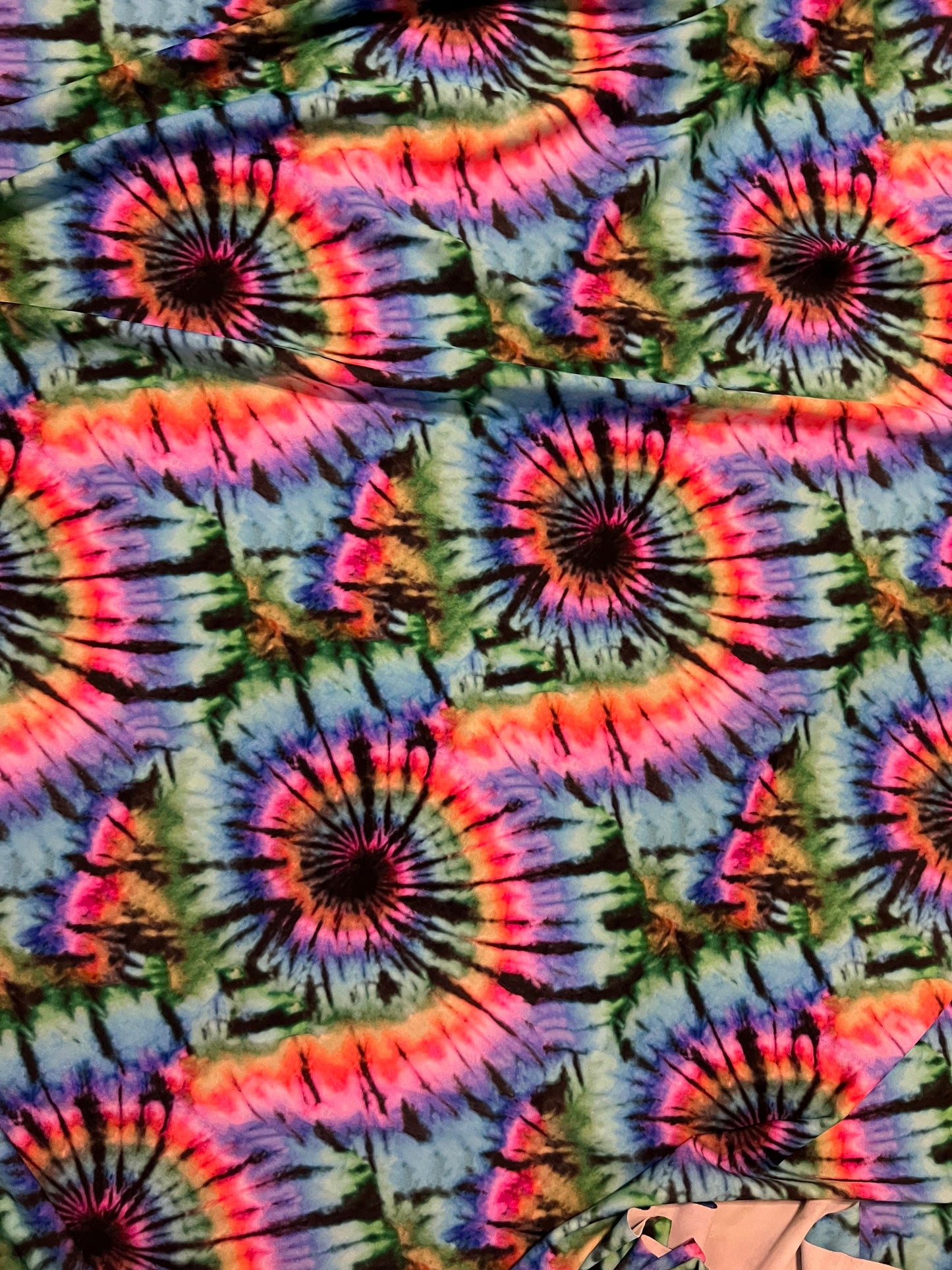 New tie dye design multicolor print on best quality of nylon spandex 4-way stretch 58/60” Sold by the YD. Ships Worldwide from Los Angeles