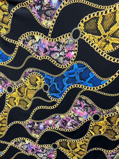 New Brand fashion design print on poly spandex 4-way stretch light weight 58/60” Sold by the YD. Ships Worldwide from Los Angeles California
