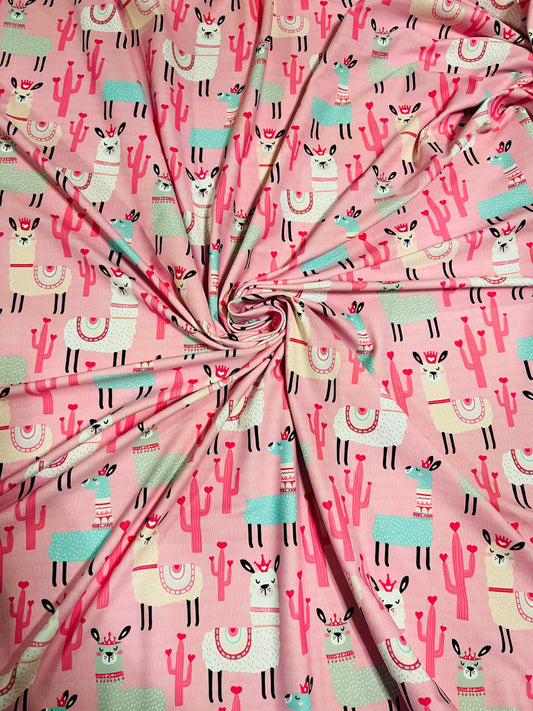 New Llama design print on great quality of nylon spandex 4-way stretch 58/60” Sold by the YD. Ships Worldwide from Los Angeles California US