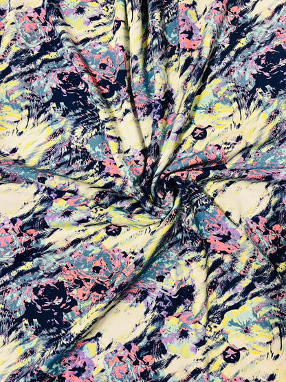 New Rose abstract design print on best quality of nylon spandex 4-way stretch 58/60” Sold by the YD. Ships Worldwide from Los Angeles CA