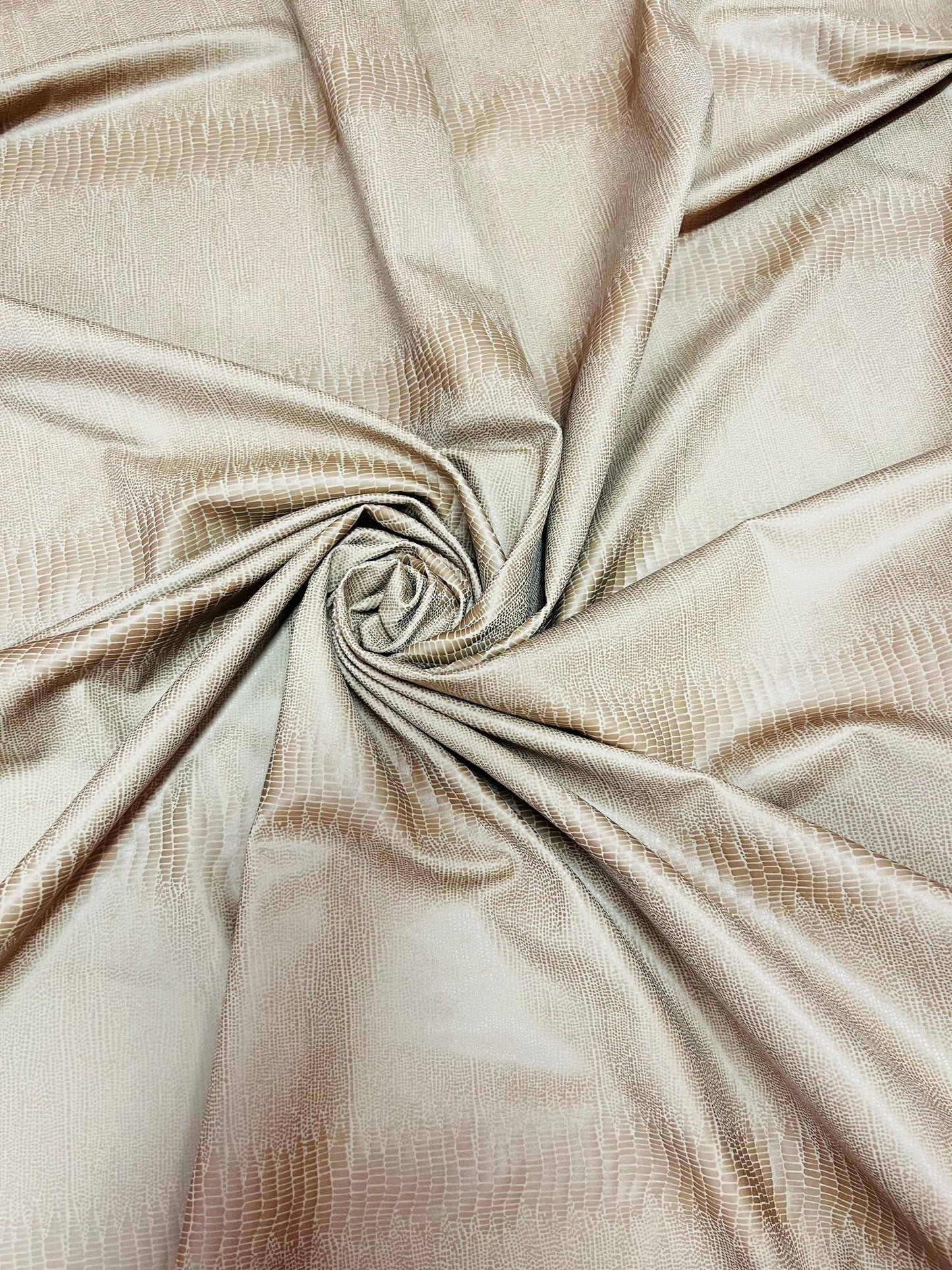 New snake skin design Nude color great quality of Nylon spandex with foil 4-way stretch 58/60”