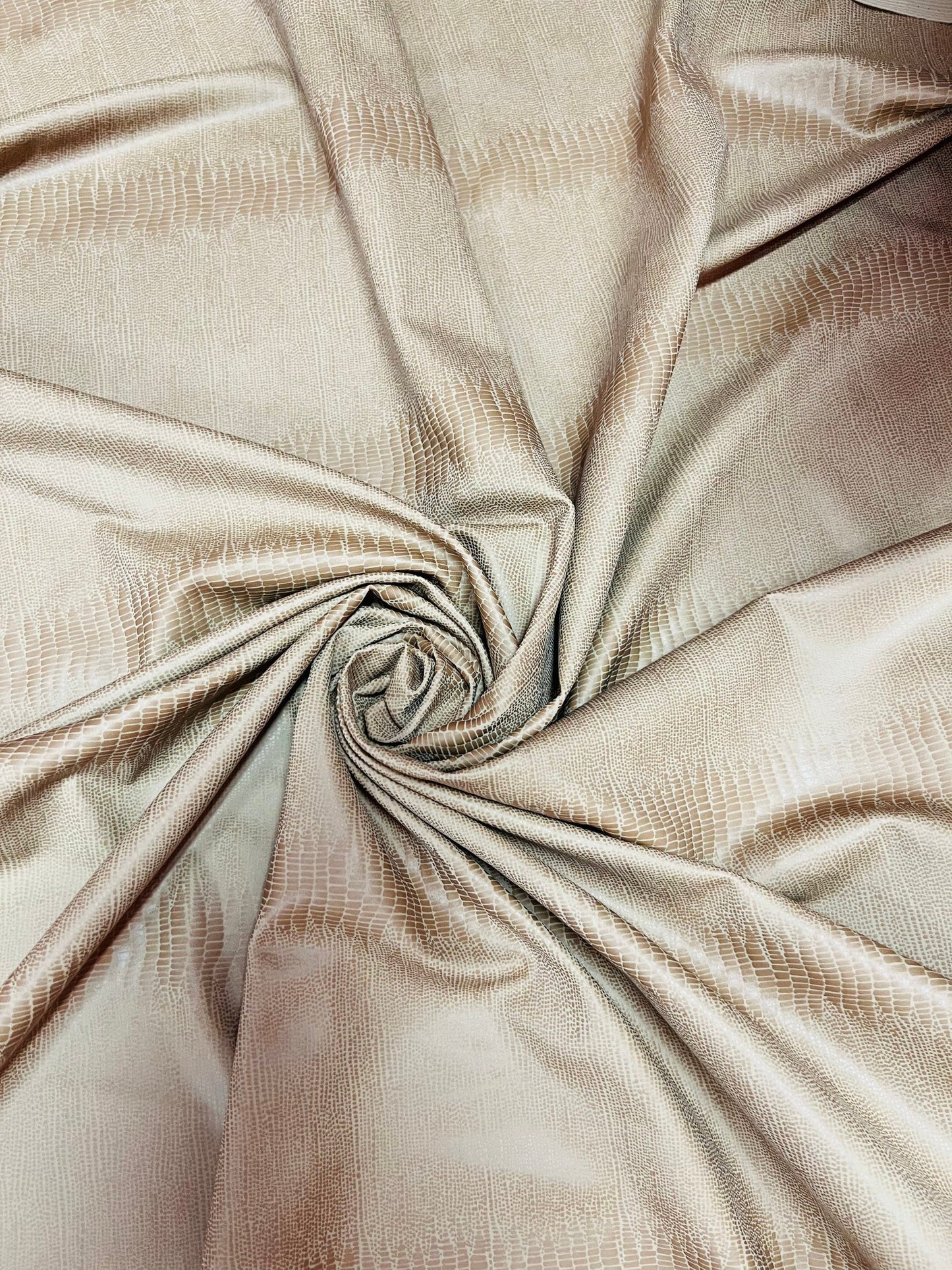 New snake skin design Nude color great quality of Nylon spandex with foil 4-way stretch 58/60”