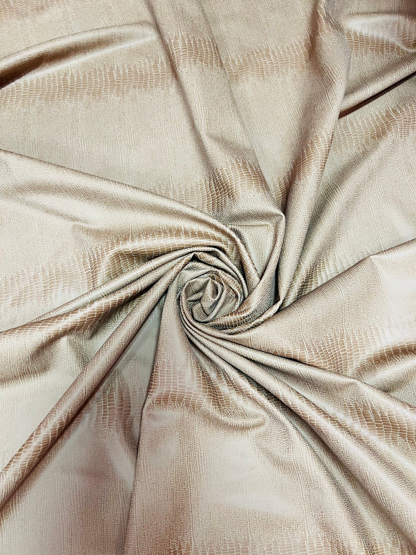 New snake skin design Nude color great quality of Nylon spandex with foil 4-way stretch 58/60”