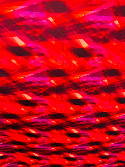 New 3D Abstract design multicolor print on great quality of nylon spandex 4-way stretch 58/60”
