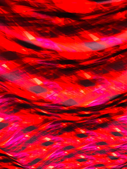 New 3D Abstract design multicolor print on great quality of nylon spandex 4-way stretch 58/60”