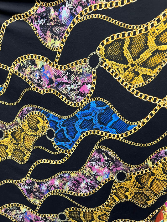 New Brand fashion design print on poly spandex 4-way stretch light weight 58/60” Sold by the YD. Ships Worldwide from Los Angeles California