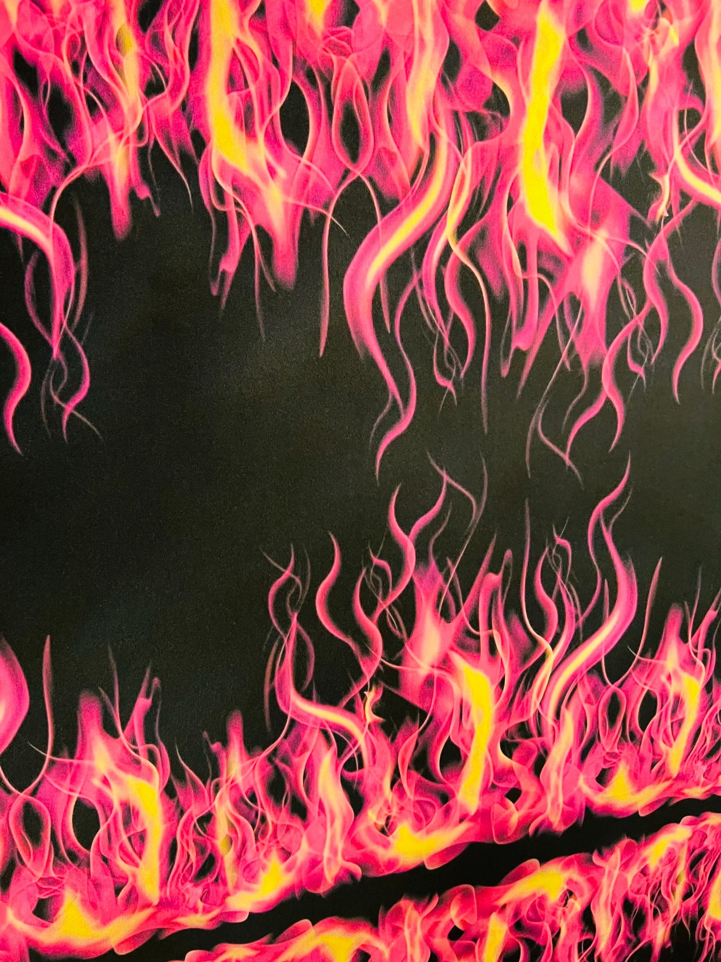 Flames design Black/pink fire print on great quality of Poly spandex 4-way stretch 58/60” Sold by the YD. Ships Worldwide from Los Angeles