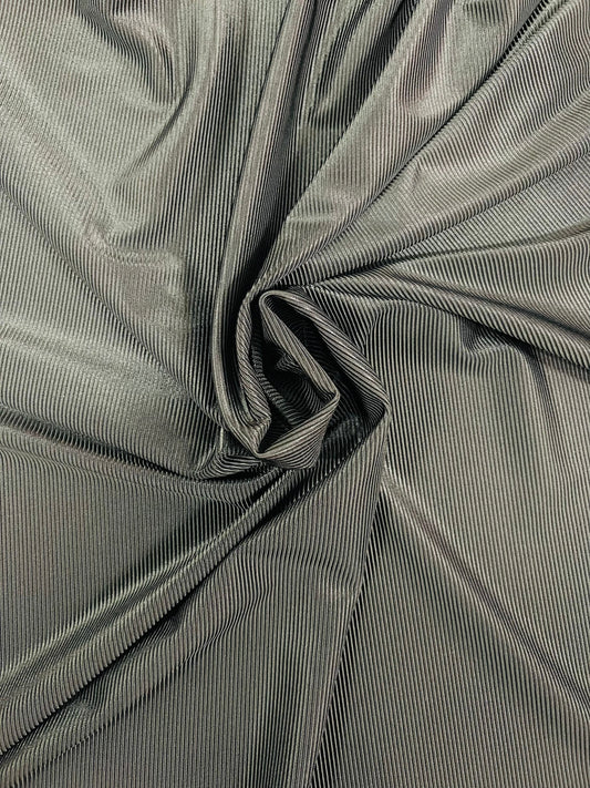 New Ribbed Spandex luxury nylon spandex 4-way stretch 58/60” Ribbed texture that is fitting for swimwear, activewear, leggings, dresses