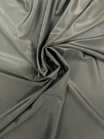 New Ribbed Spandex luxury nylon spandex 4-way stretch 58/60” Ribbed texture that is fitting for swimwear, activewear, leggings, dresses