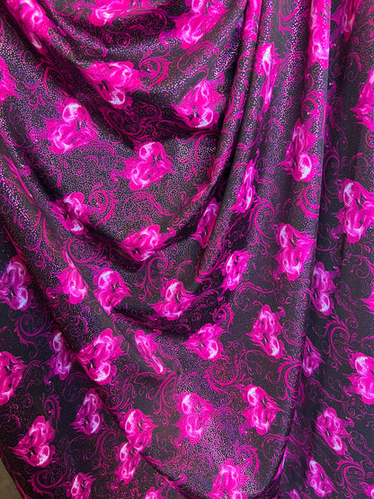 Hearts design print on best quality of nylon spandex with glitter 4-way stretch 58/60” Sold by the YD. Ships worldwide from Los Angeles