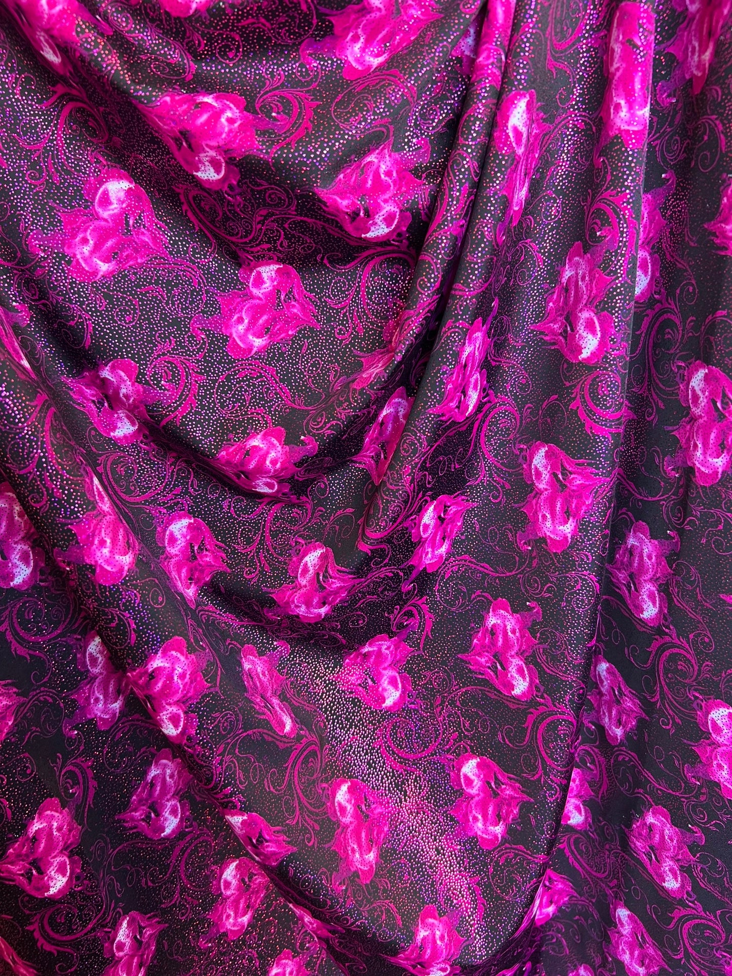 Hearts design print on best quality of nylon spandex with glitter 4-way stretch 58/60” Sold by the YD. Ships worldwide from Los Angeles