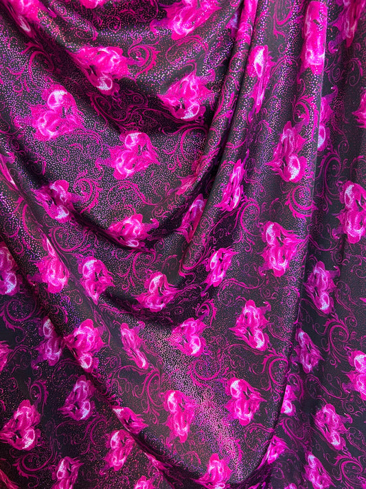 Hearts design print on best quality of nylon spandex with glitter 4-way stretch 58/60” Sold by the YD. Ships worldwide from Los Angeles