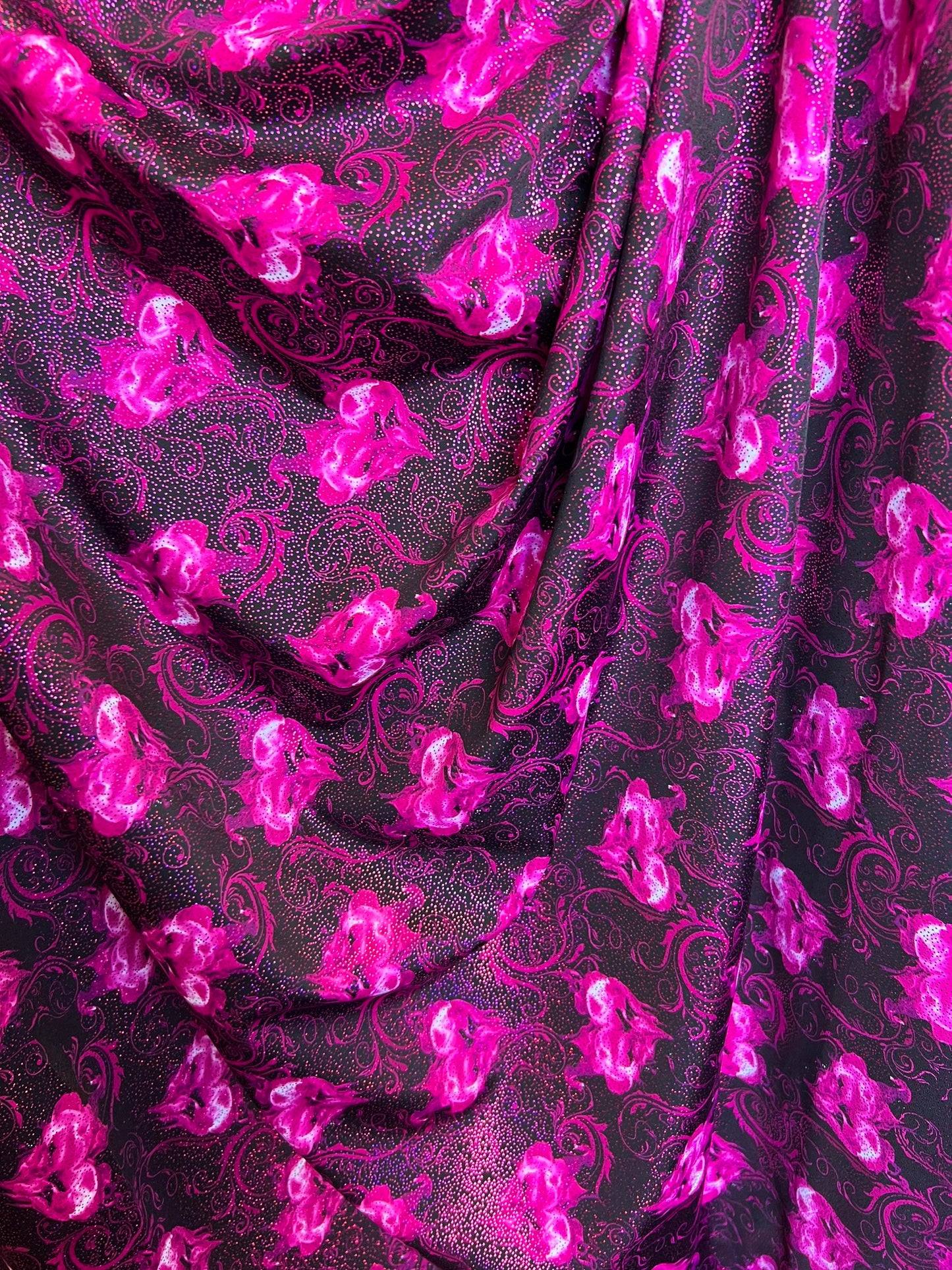 Hearts design print on best quality of nylon spandex with glitter 4-way stretch 58/60” Sold by the YD. Ships worldwide from Los Angeles