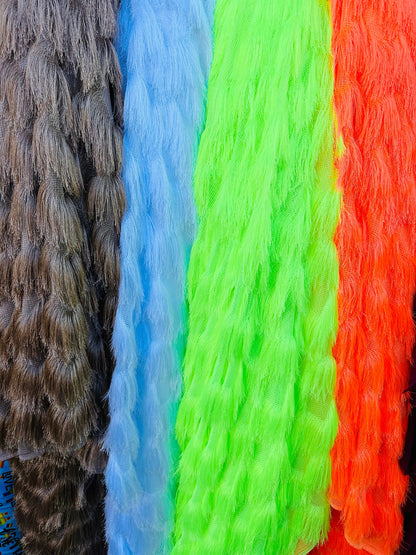 New Long Hair fringe design luxury fashion fabric 2-way stretch 58/60” Sold by the YD.