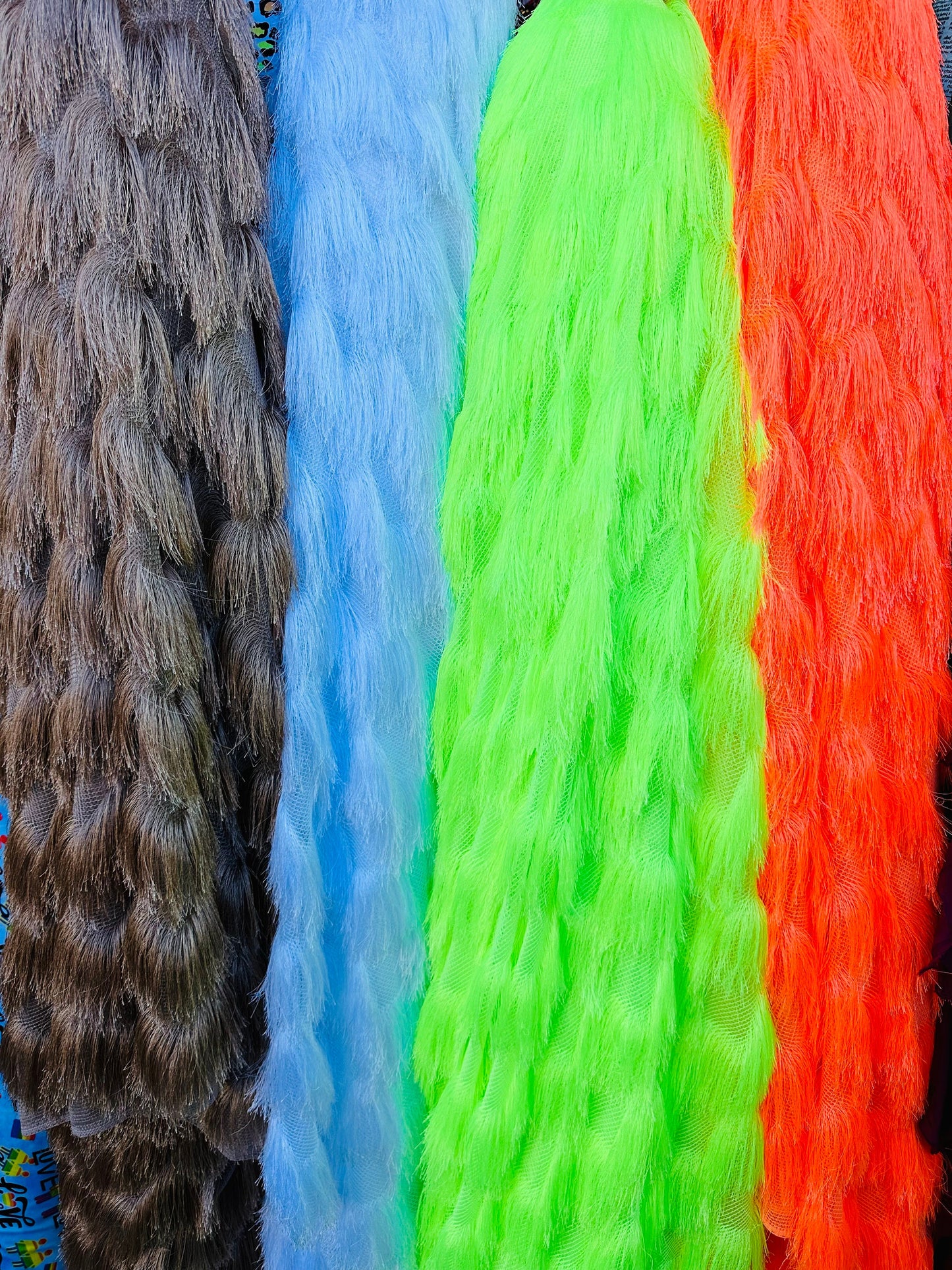 New Long Hair fringe design luxury fashion fabric 2-way stretch 58/60” Sold by the YD.