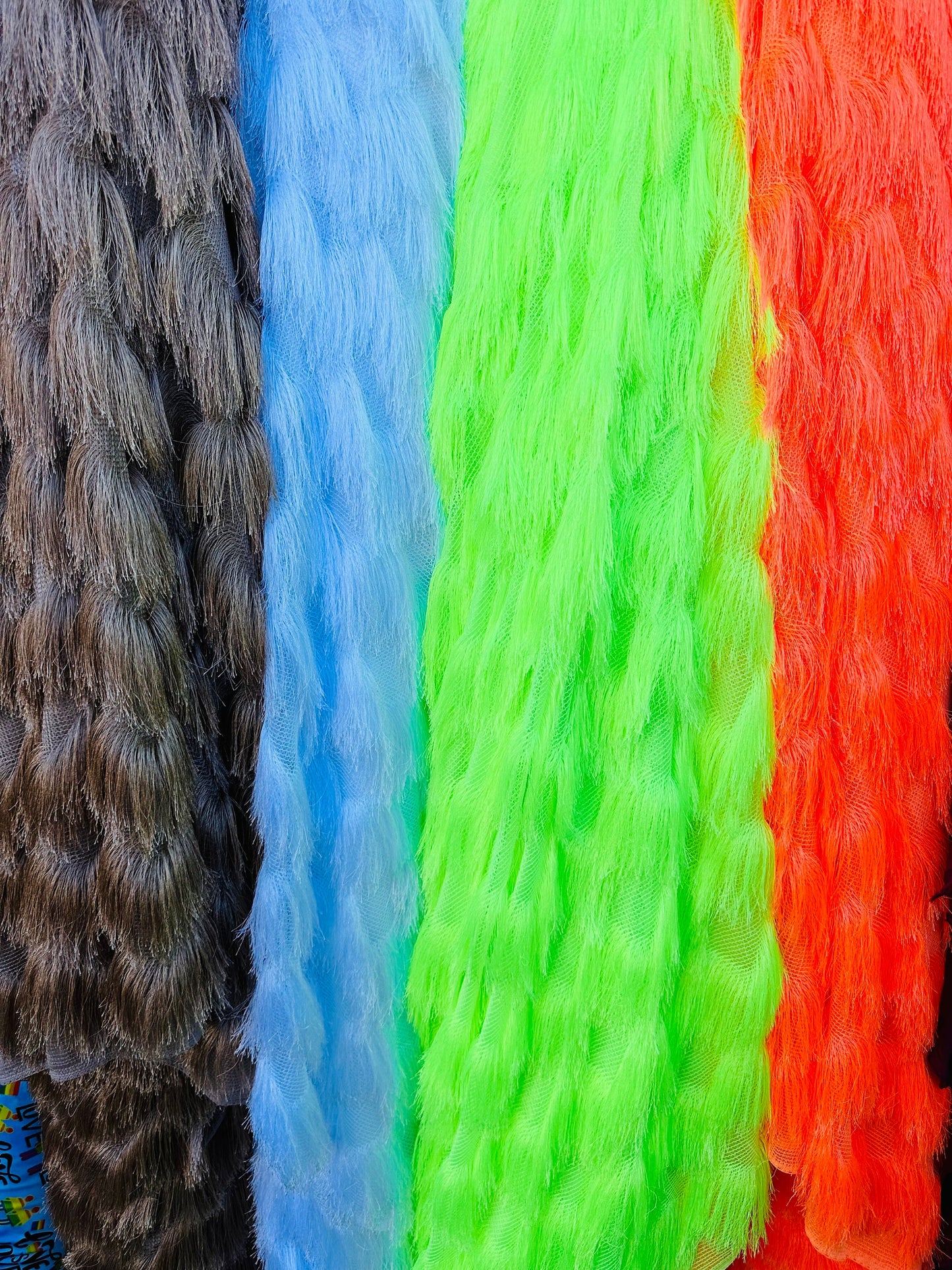 New Long Hair fringe design luxury fashion fabric 2-way stretch 58/60” Sold by the YD.