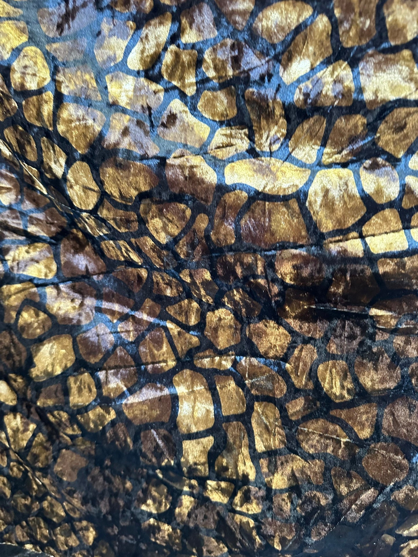 New Luxury burnout Giraffe design blend silk with polyester 4-way stretch 58/60” Sold by the YD. Ships worldwide from Los Angeles California