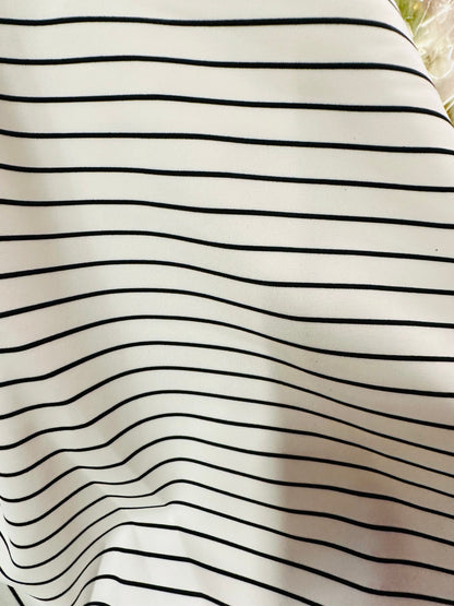 Pin Stripe design print on best quality of nylon spandex 4-way stretch 58/60” Sold by the YD. Ships worldwide from L.A CA