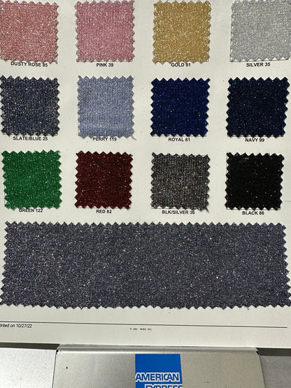 Metallic Lured lame non stretch 58/60” 100% Polyester glitter fabric Sold by the YD. Ships worldwide from Los Angeles California USA