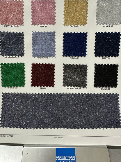 Metallic Lured lame non stretch 58/60” 100% Polyester glitter fabric Sold by the YD. Ships worldwide from Los Angeles California USA