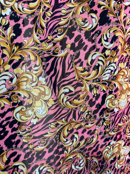 New Brand fashion design print on great quality of power mesh 4-way stretch 58/60” Sold by the YD. Ships worldwide from LA
