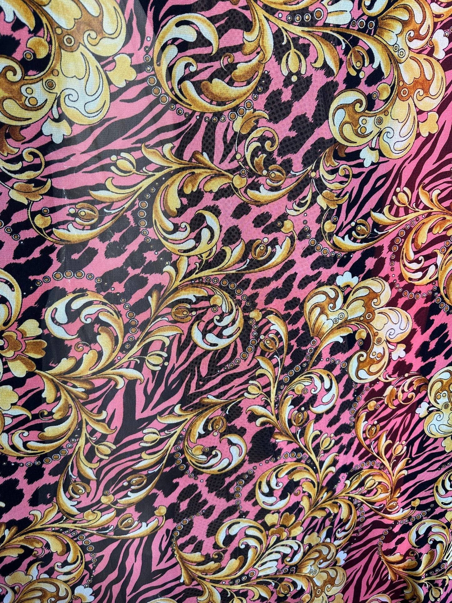 New Brand fashion design print on great quality of power mesh 4-way stretch 58/60” Sold by the YD. Ships worldwide from LA