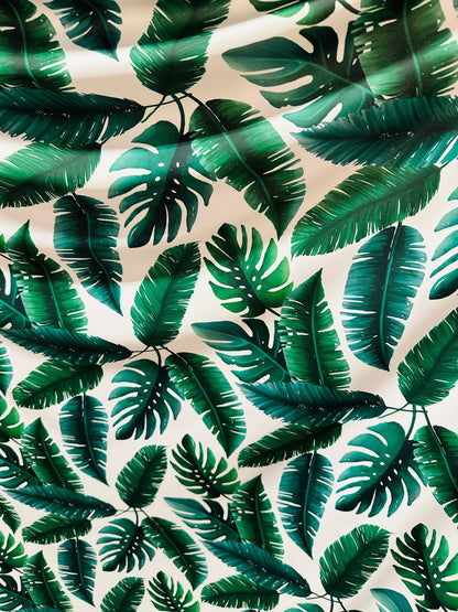 New Jlo Hawaiian design print on best quality of nylon spandex 4-way stretch 58/60” Sold by the YD. Ships worldwide from L.A CA