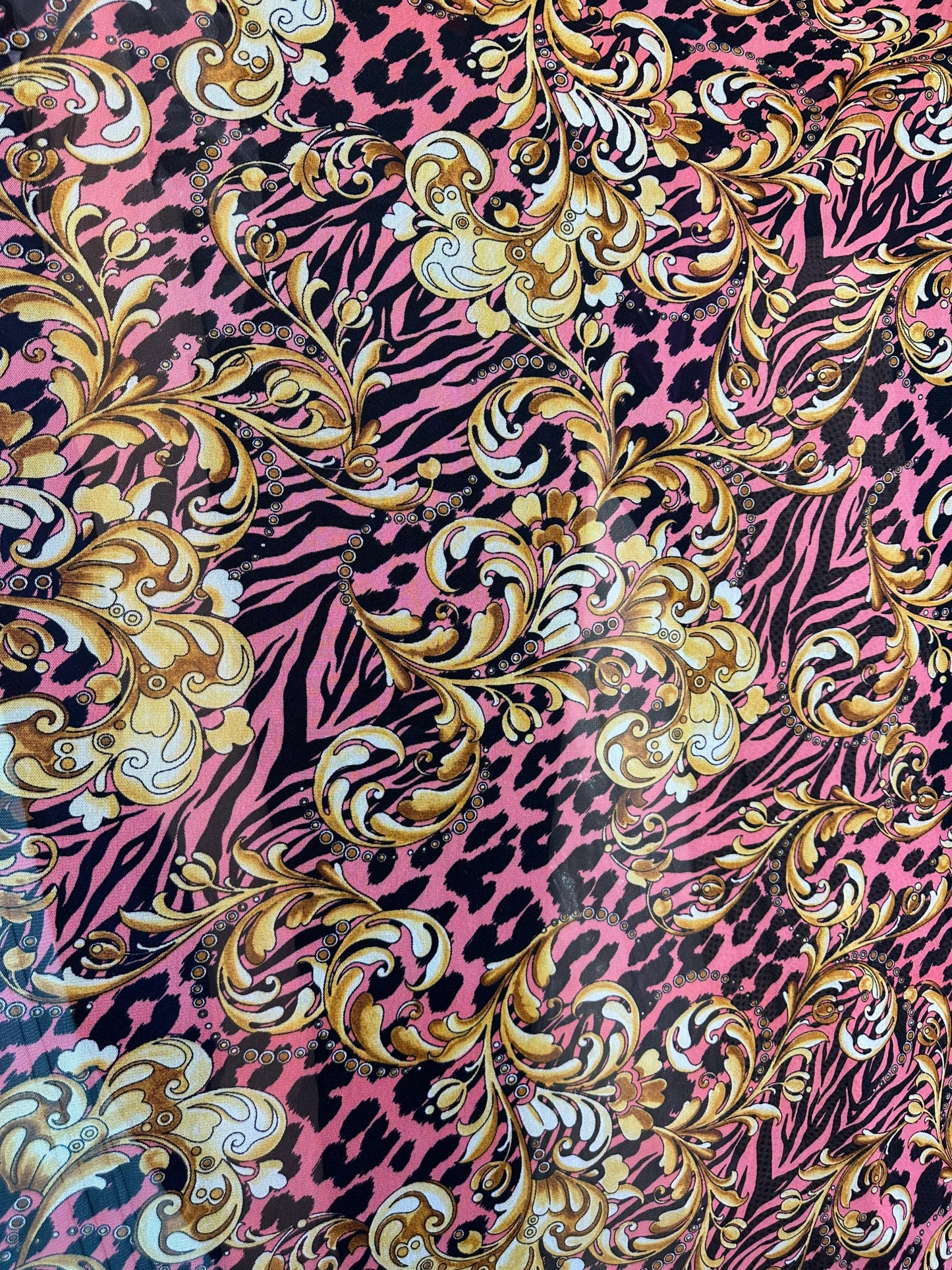 New Brand fashion design print on great quality of power mesh 4-way stretch 58/60” Sold by the YD. Ships worldwide from LA