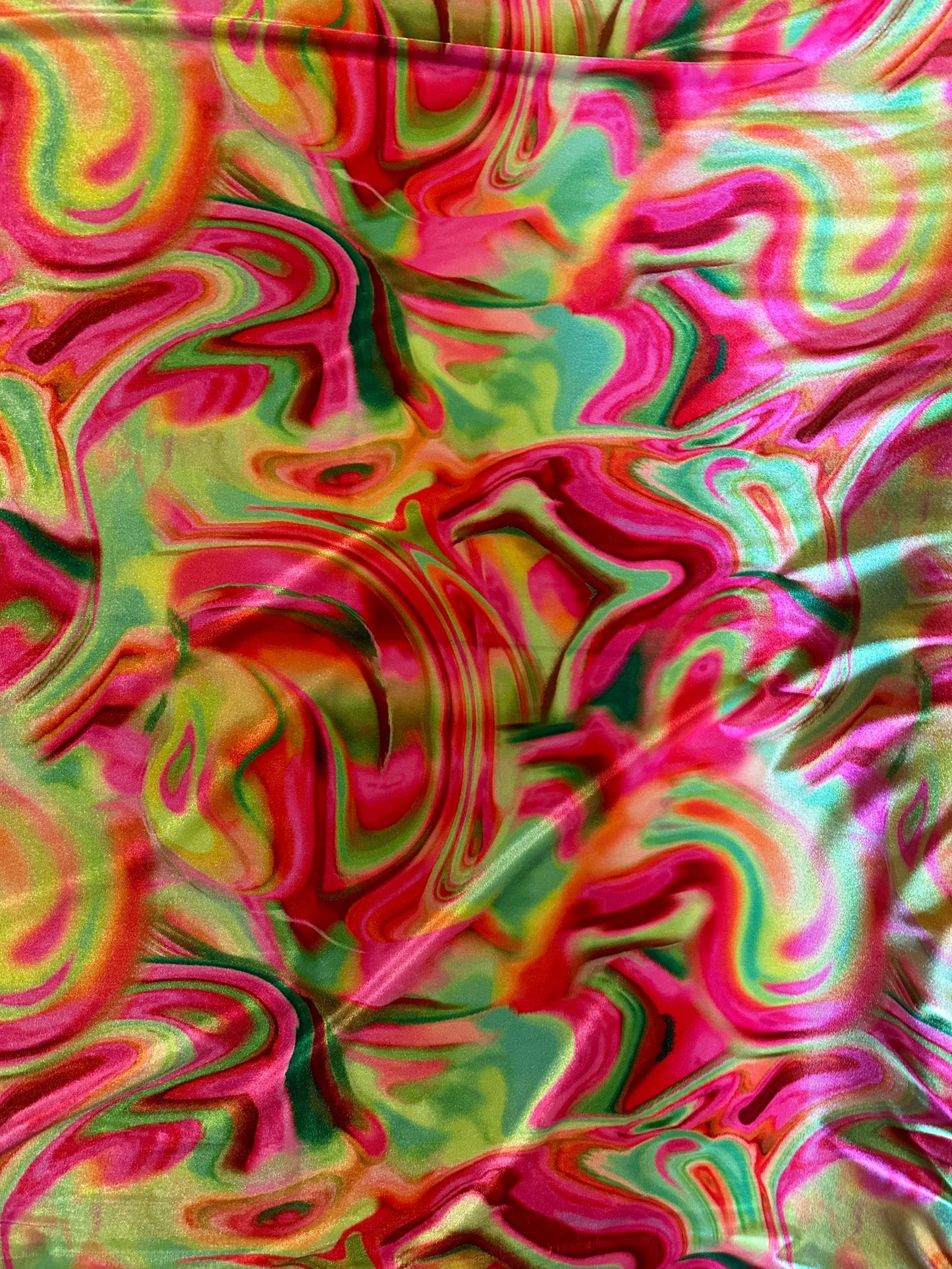 New Lava Abstract design print on great quality of stretch velvet 4-way stretch 58/60” Sold by the YD. Ships worldwide from Los Angeles CA