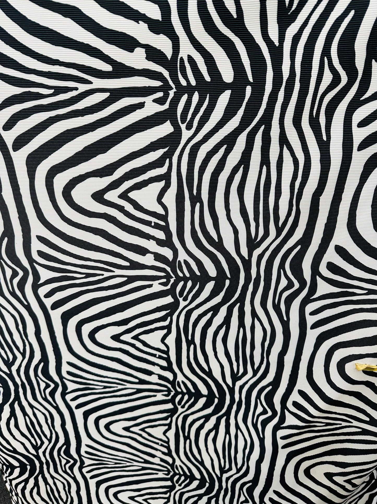 New Exotic zebra design print on great quality of ribbed nylon spandex 4-way stretch 58/60” Sold by the YD. Ships worldwide from L.A CA