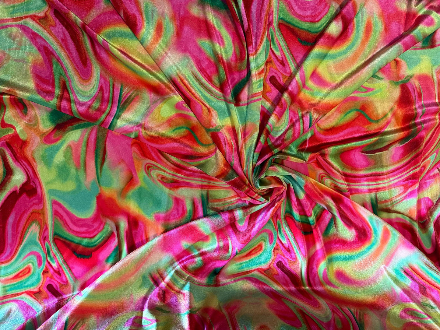 New Lava Abstract design print on great quality of stretch velvet 4-way stretch 58/60” Sold by the YD. Ships worldwide from Los Angeles CA