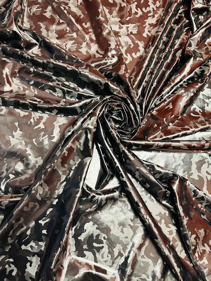 3D Camouflage design black camo latex high quality 4-way stretch 58/60” Sold by the YD. Ships worldwide from Los Angeles California USA