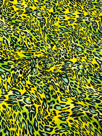 New Leopard design print on great quality of nylon spandex 4-way stretch 58/60” Sold by the YD. Ships worldwide from L.A