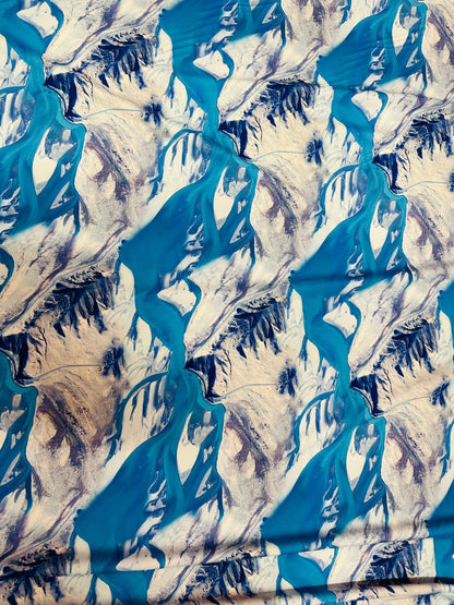 Iceberg design print on best quality of nylon spandex 4-way stretch 58/60” Sold by the YD. Ships worldwide from Los Angeles California USA