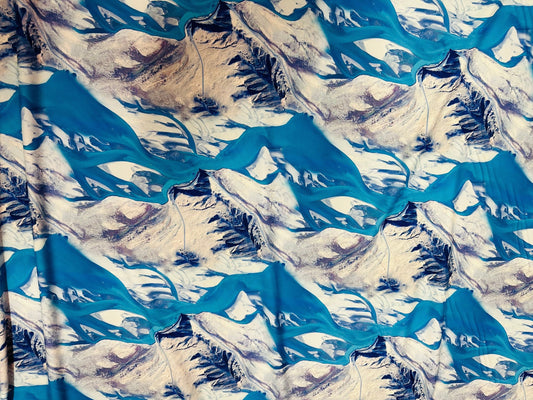 Iceberg design print on best quality of nylon spandex 4-way stretch 58/60” Sold by the YD. Ships worldwide from Los Angeles California USA