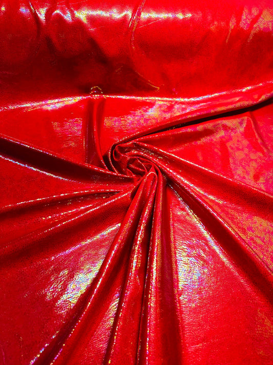 New Iridescent Reptile design hologram metallic nylon spandex 4-way stretch 58/60” Sold by the YD.