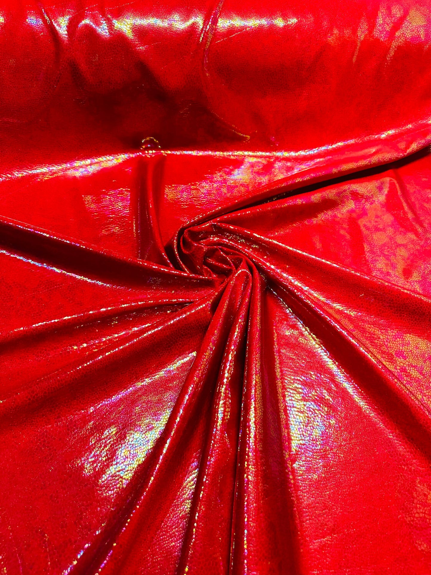 New Iridescent Reptile design hologram metallic nylon spandex 4-way stretch 58/60” Sold by the YD.