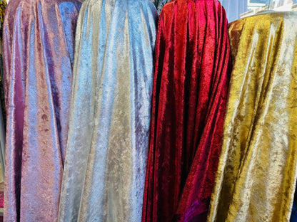 Luxury shimmer stretch velvet high quality 4-way stretch 58/60” Sold by the YD. Ships worldwide from Los Angeles California USA