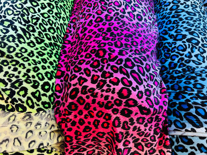 Exotic Wildcat design print on best quality of stretch velvet 4-way stretch 58/60” Sold by the YD. Ships worldwide from L.A