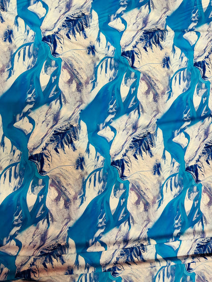 Iceberg design print on best quality of nylon spandex 4-way stretch 58/60” Sold by the YD. Ships worldwide from Los Angeles California USA