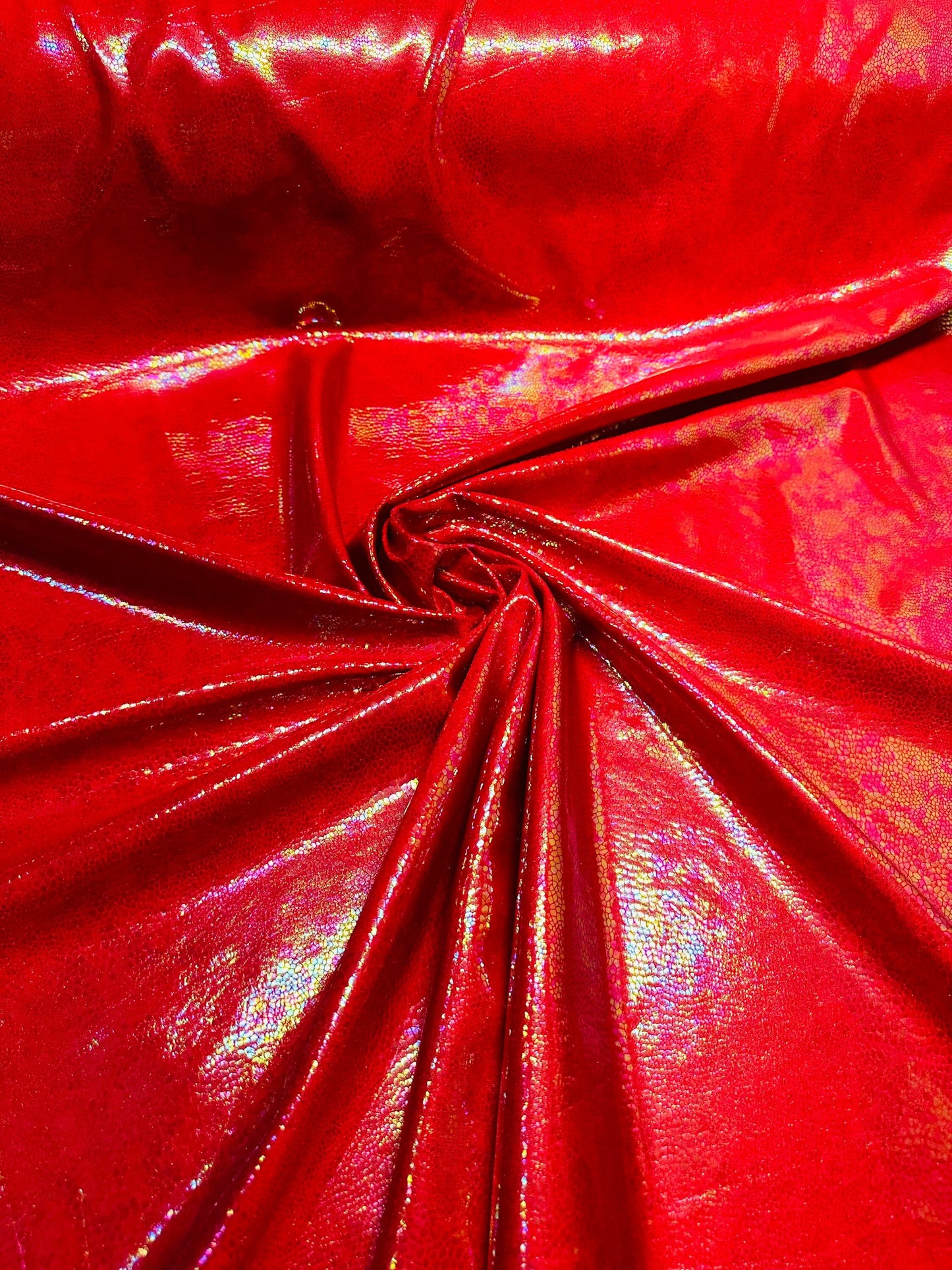 New Iridescent Reptile design hologram metallic nylon spandex 4-way stretch 58/60” Sold by the YD.