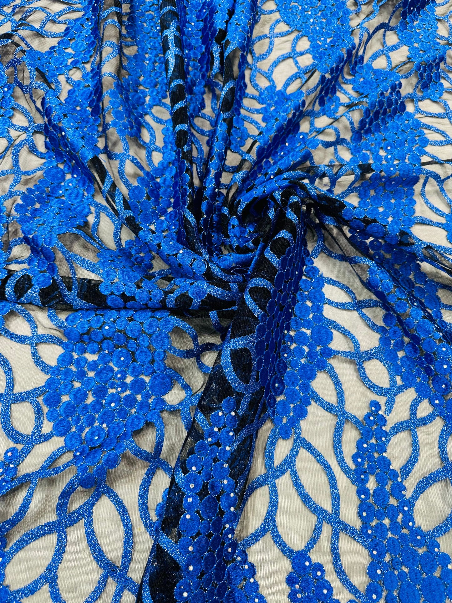 France lace peacock design embroidered high quality lace 2-way stretch 50/52” Sold by the YD.