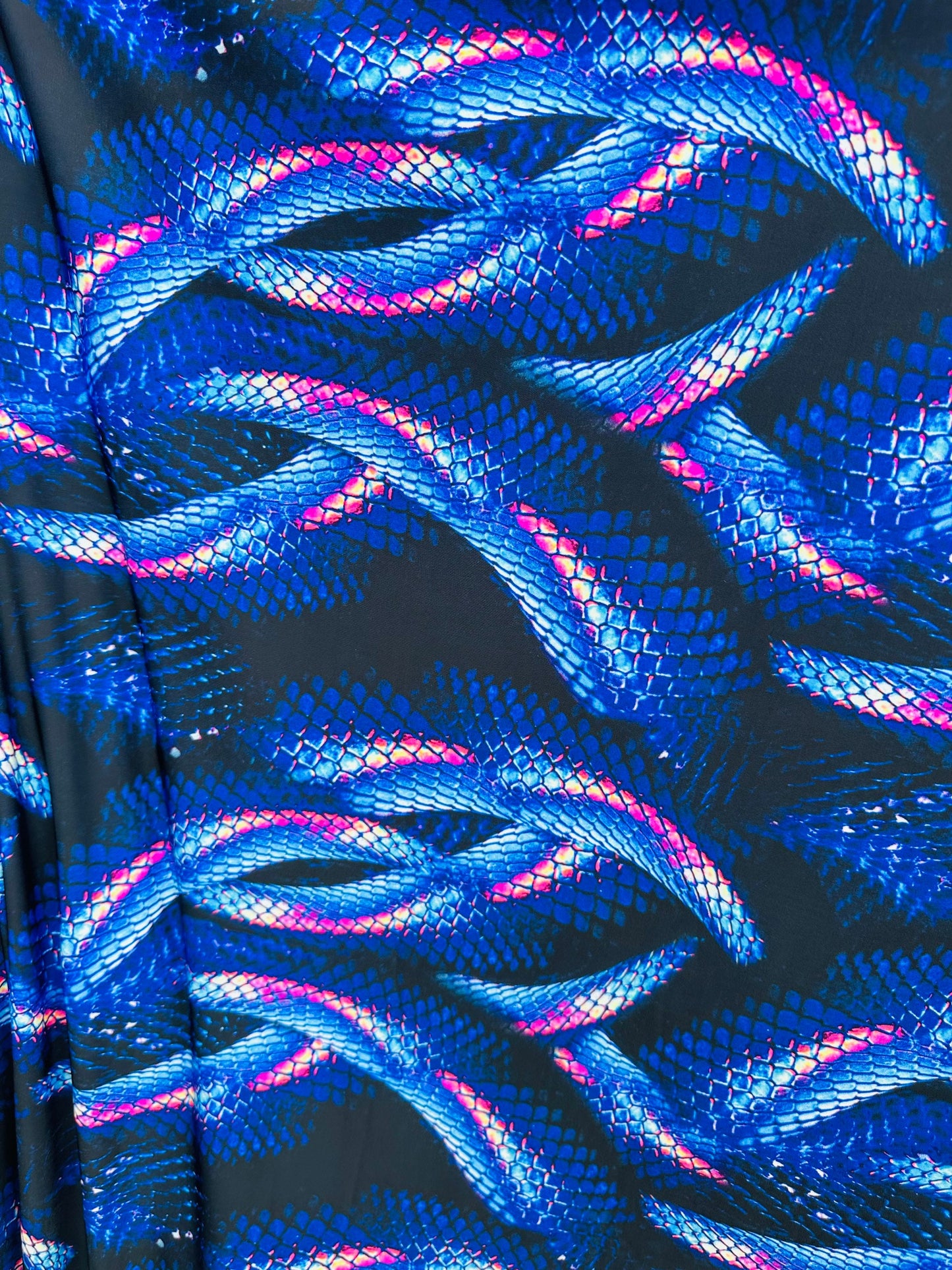 Anaconda Amazon design exotic snake print on great quality of nylon spandex 4-way stretch 58/60”