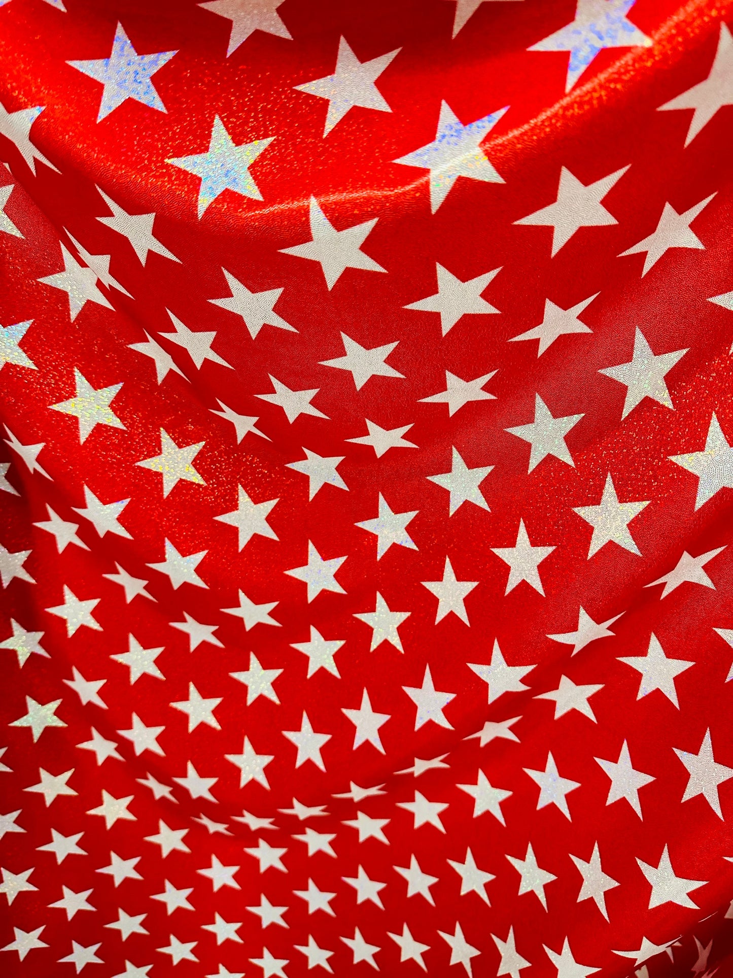 Freedom American flag design metallic stars design and metallic stripes design 4-way stretch 58/60” Sold by the YD. Ships worldwide from Los