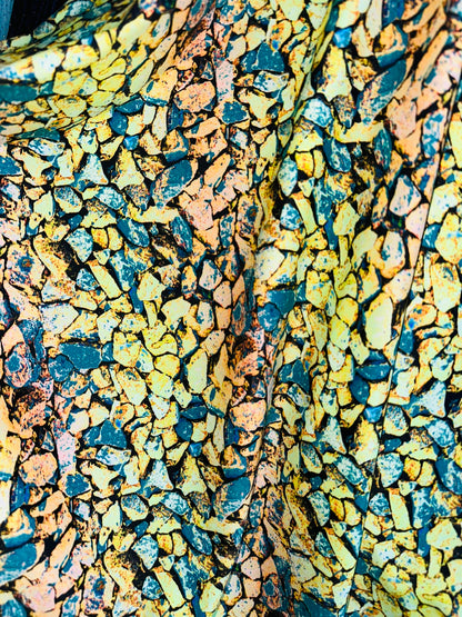 Pebbles abstract design print on best quality of nylon spandex 4-way stretch 58/60”