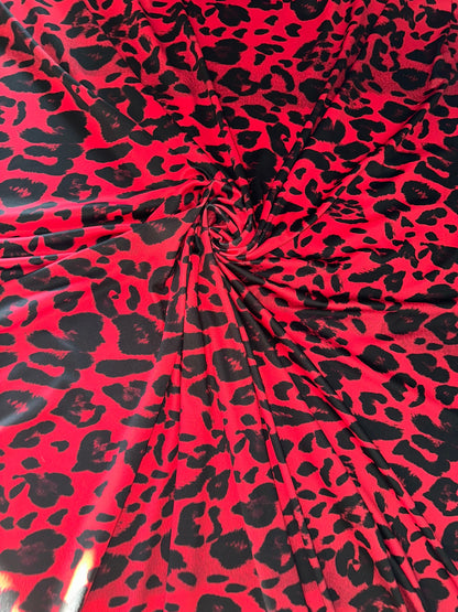 Exotic Leopard design print on great quality of nylon spandex 4-way stretch 58/60” Sold by the YD. Ships worldwide from L.A