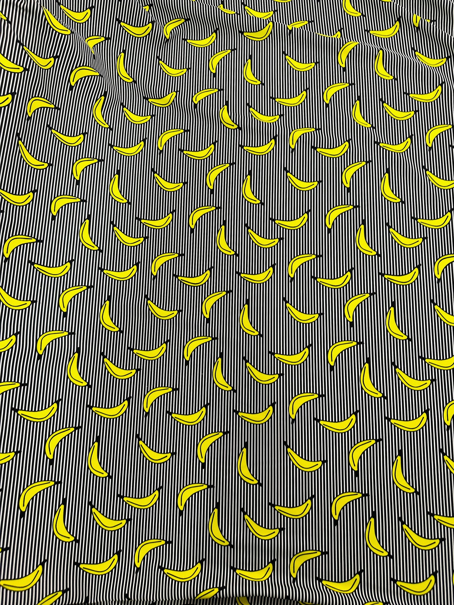 New banana design print on best quality of nylon spandex 4-way stretch 58/60” Sold by the YD. Ships worldwide from L.A