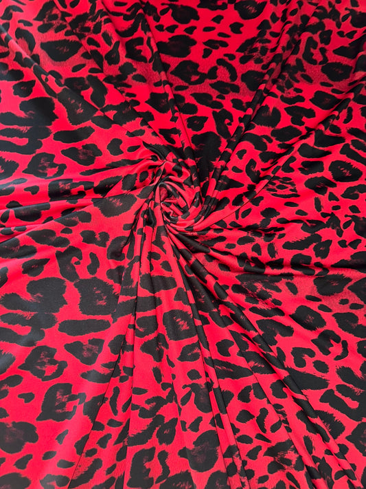Exotic Leopard design print on great quality of nylon spandex 4-way stretch 58/60” Sold by the YD. Ships worldwide from L.A