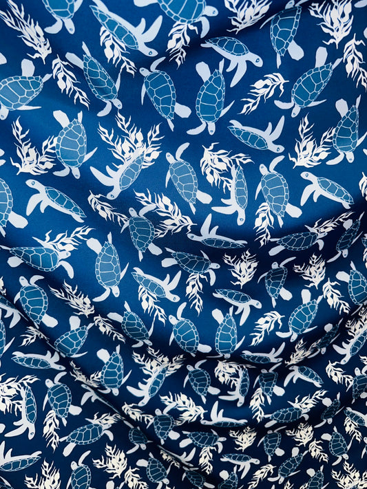 Exotic Turtle design print on best quality of nylon spandex 4-way stretch 58/60” Sold by the YD. Ships worldwide from Los Angeles California